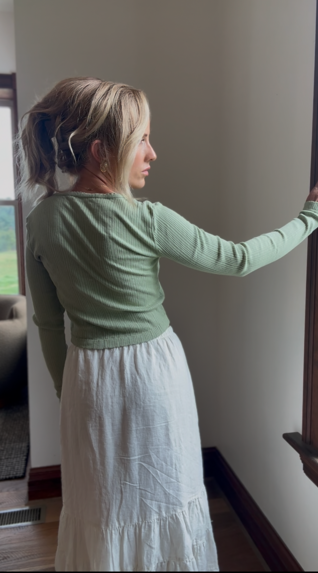 Keepsake Pointelle Cardigan - Meadow