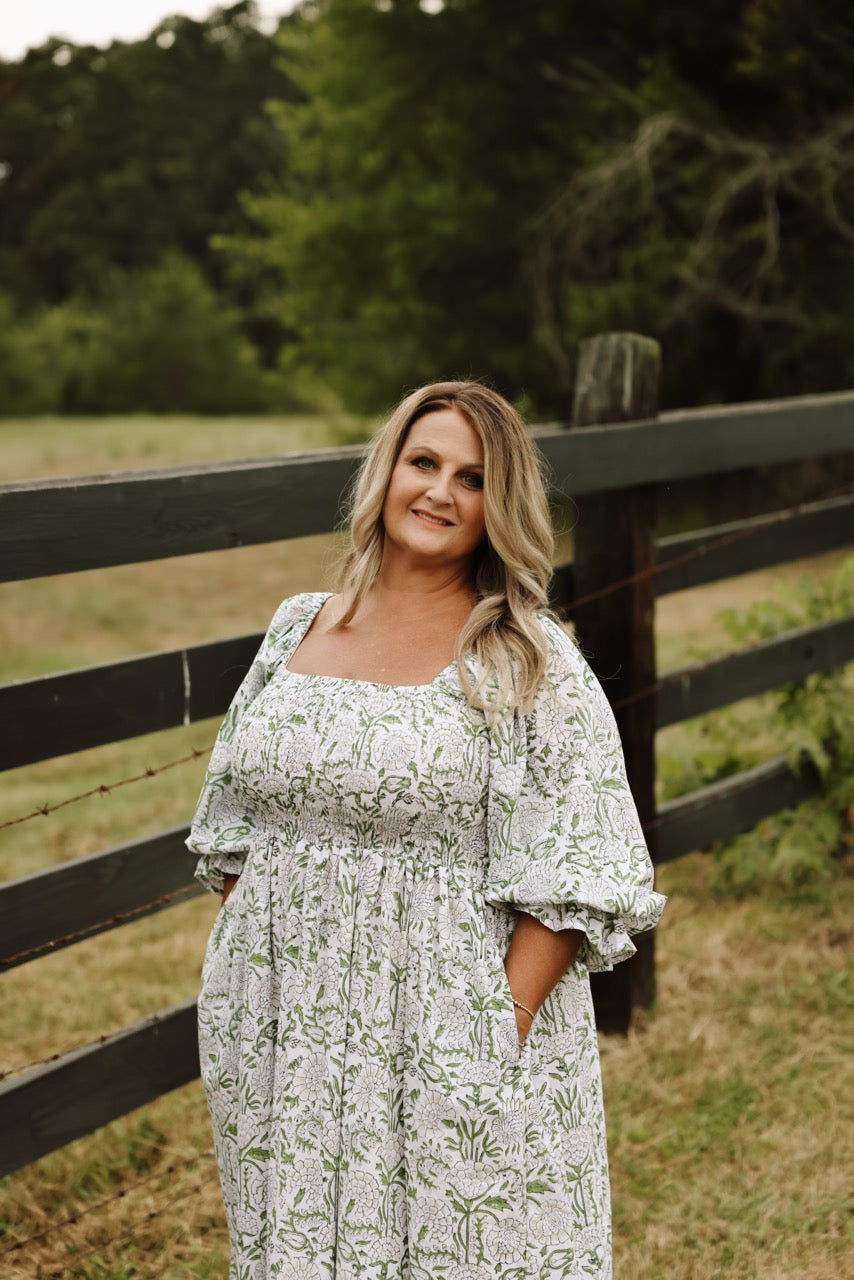 The Camielle Dress - Heirloom Garden Mommy + Me Sizes