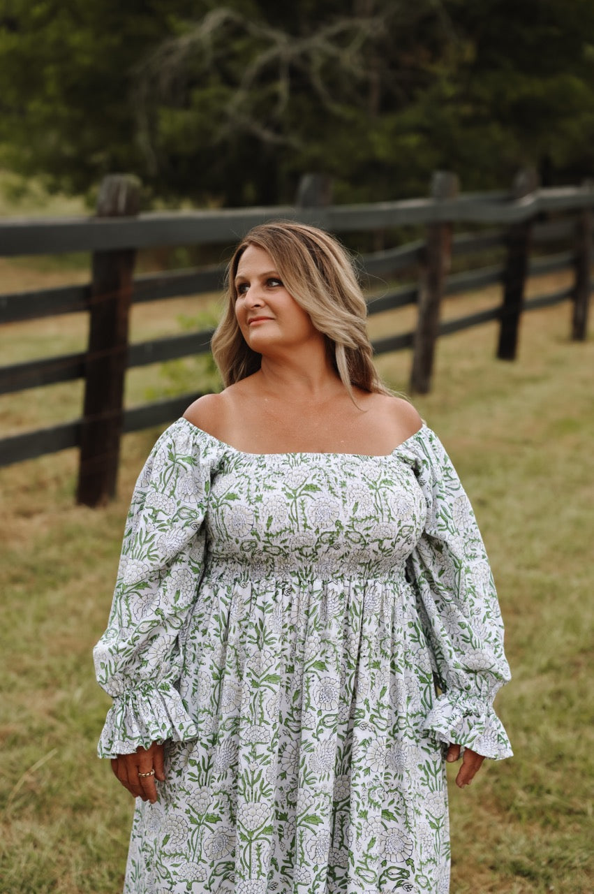 The Camielle Dress - Heirloom Garden Mommy + Me Sizes