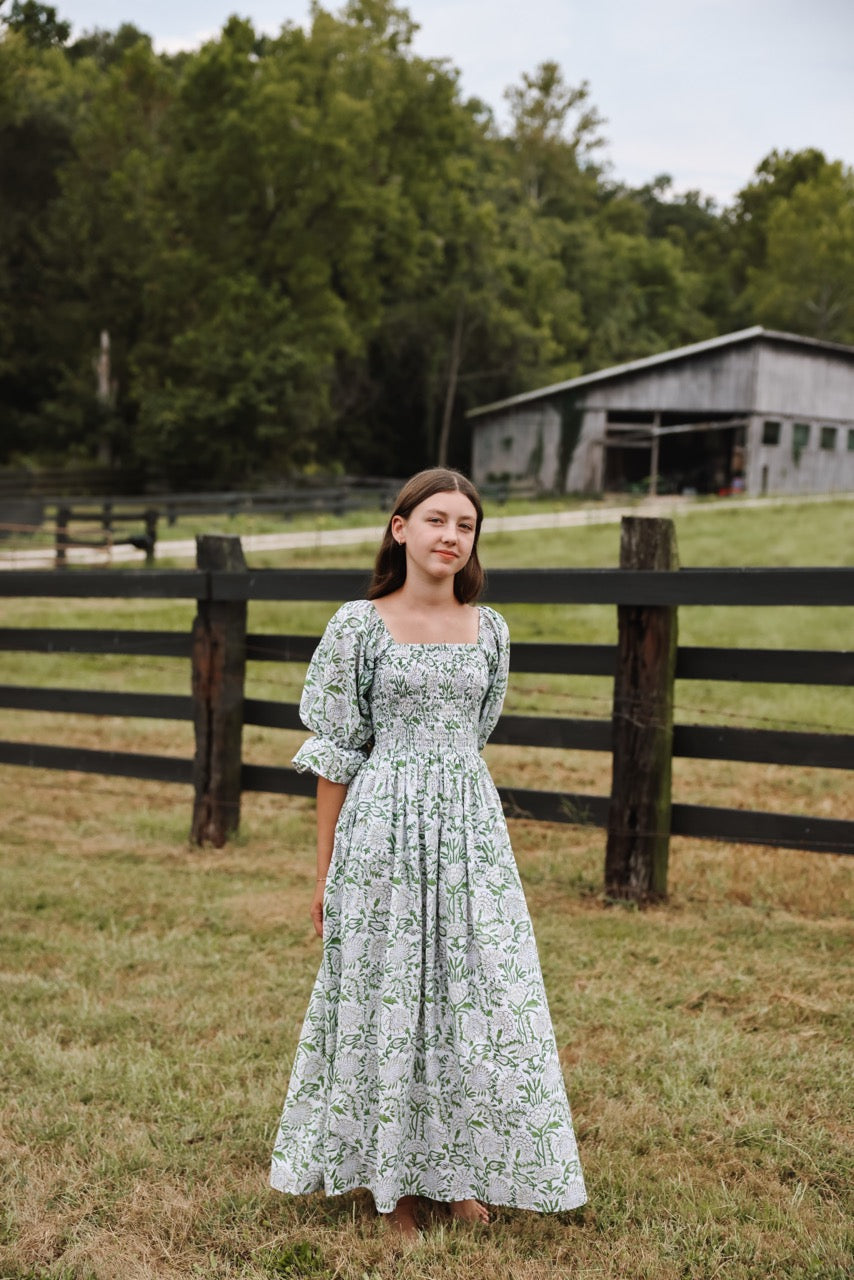 The Camielle Dress - Heirloom Garden Mommy + Me Sizes