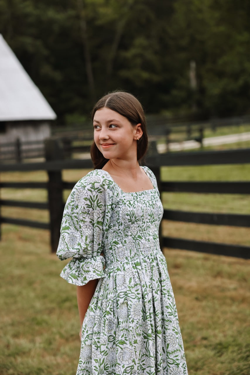 The Camielle Dress - Heirloom Garden Mommy + Me Sizes