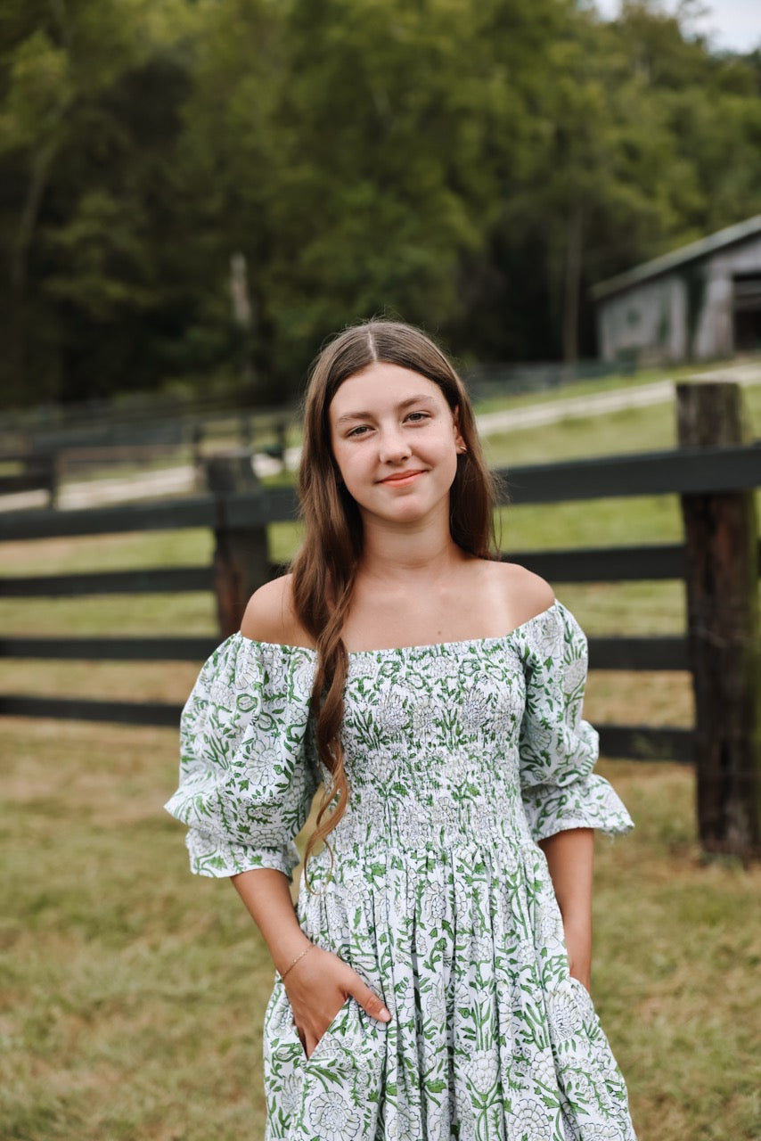 The Camielle Dress - Heirloom Garden Mommy + Me Sizes