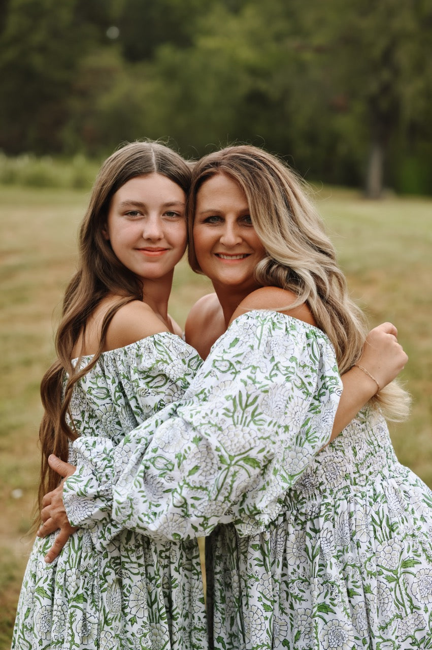 The Camielle Dress - Heirloom Garden Mommy + Me Sizes