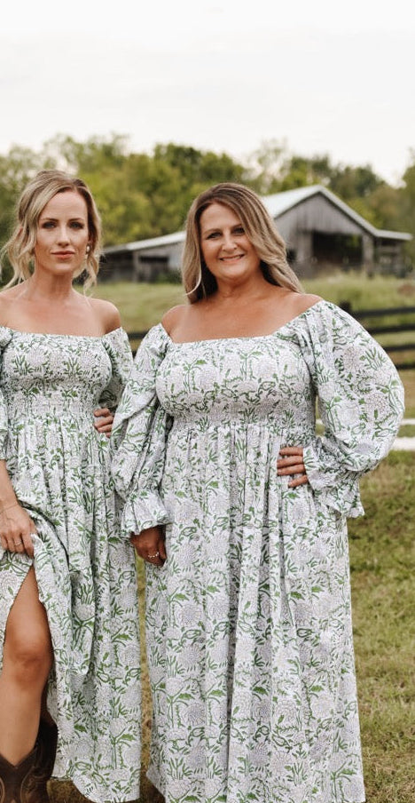 The Camielle Dress - Heirloom Garden Mommy + Me Sizes
