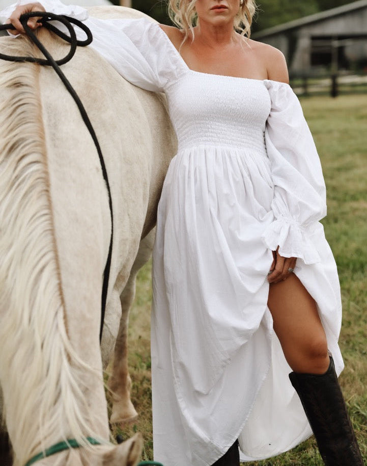 The Camielle Dress- Porcelain Mommy + Me Sizes