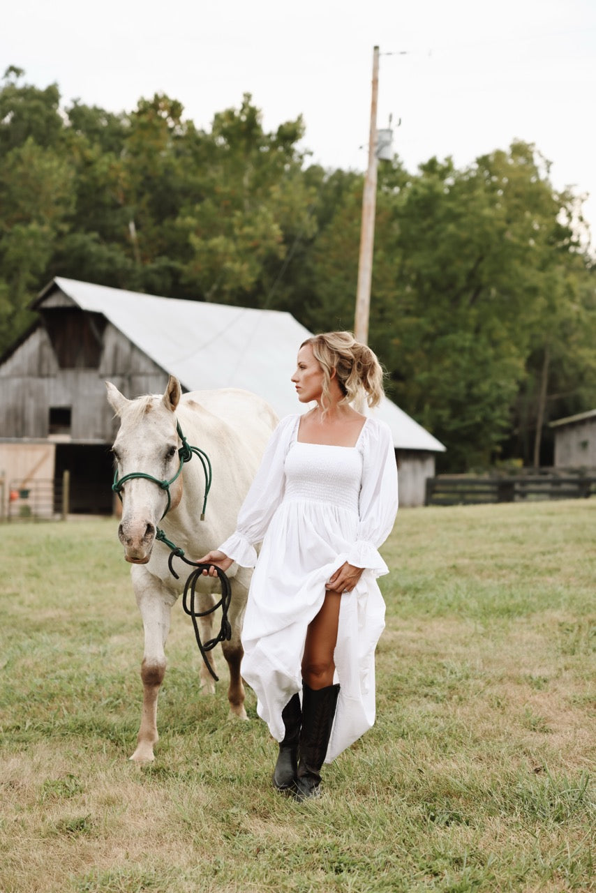 The Camielle Dress- Porcelain Mommy + Me Sizes
