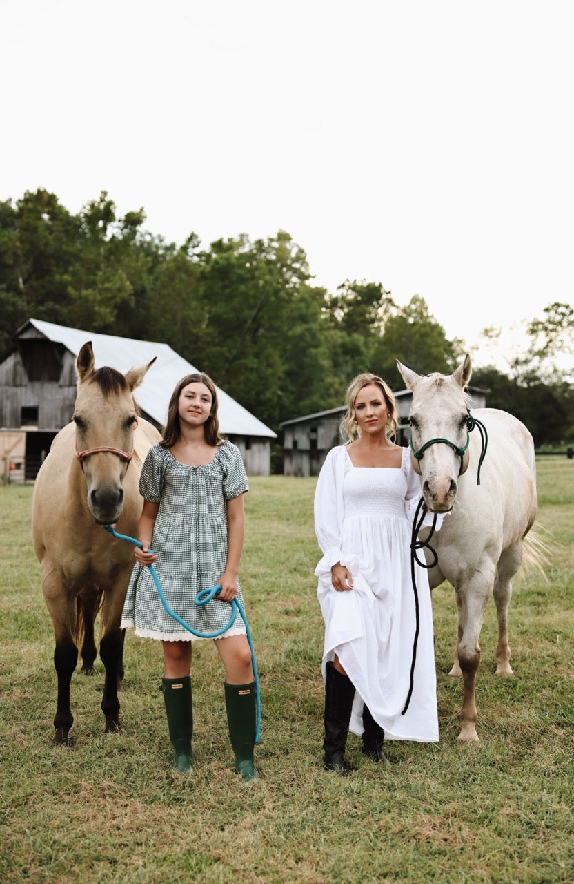 The Camielle Dress- Porcelain Mommy + Me Sizes
