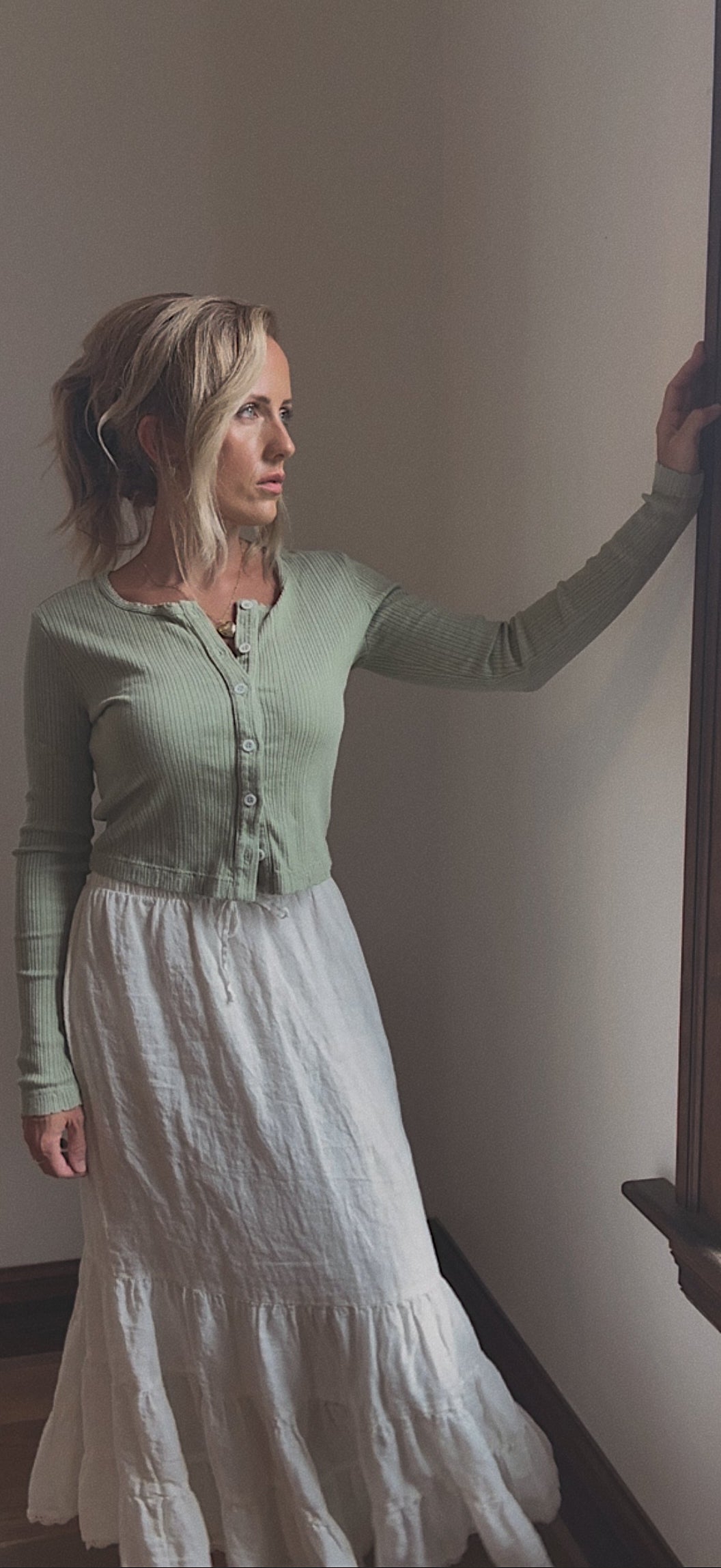 Keepsake Pointelle Cardigan - Meadow