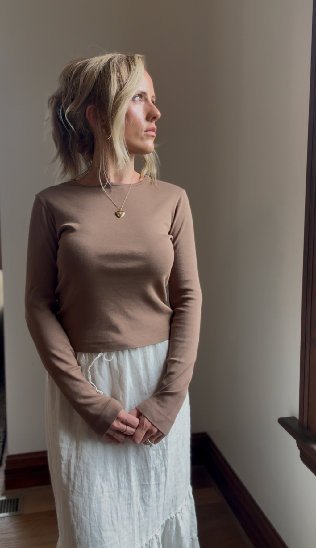 Organic Cotton Long Sleeve - Chestnut