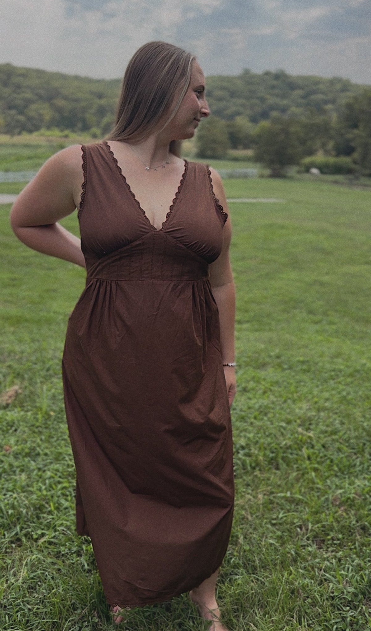 The Effortless Dress - Sepia