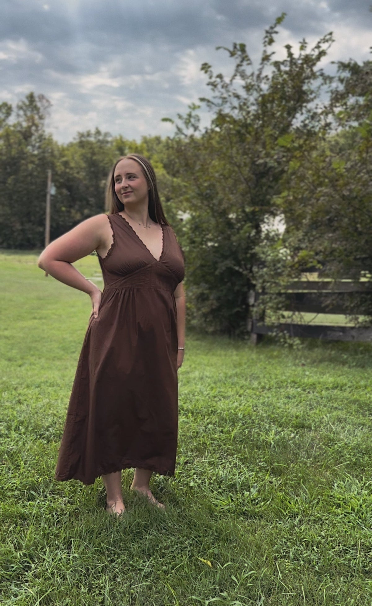 The Effortless Dress - Sepia