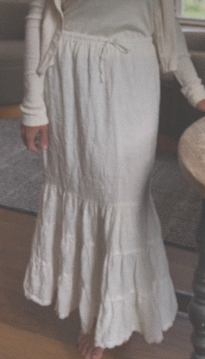 Heirloom Linen Skirt