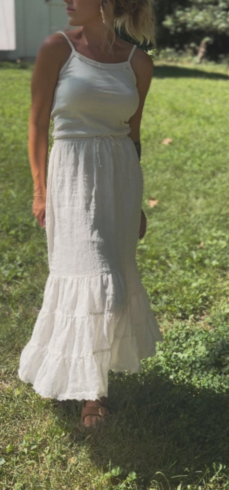 Heirloom Linen Skirt