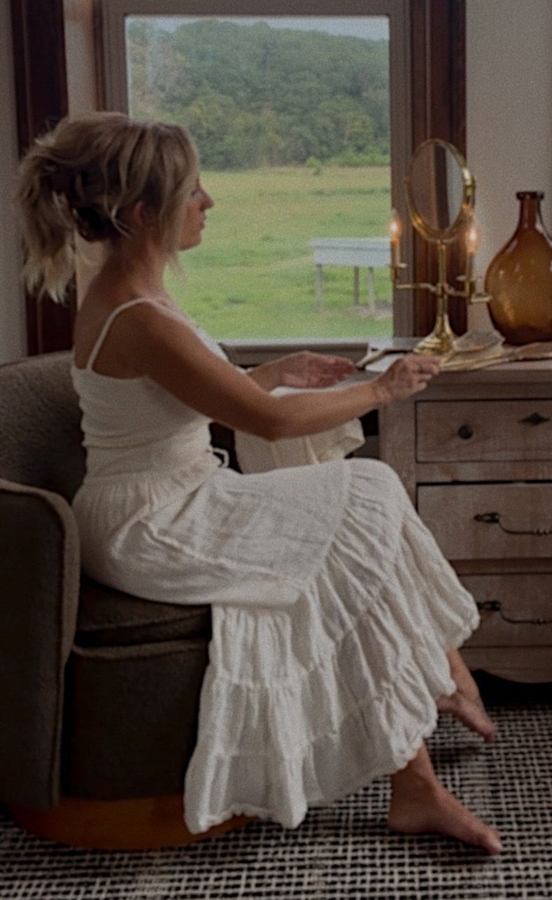 Heirloom Linen Skirt