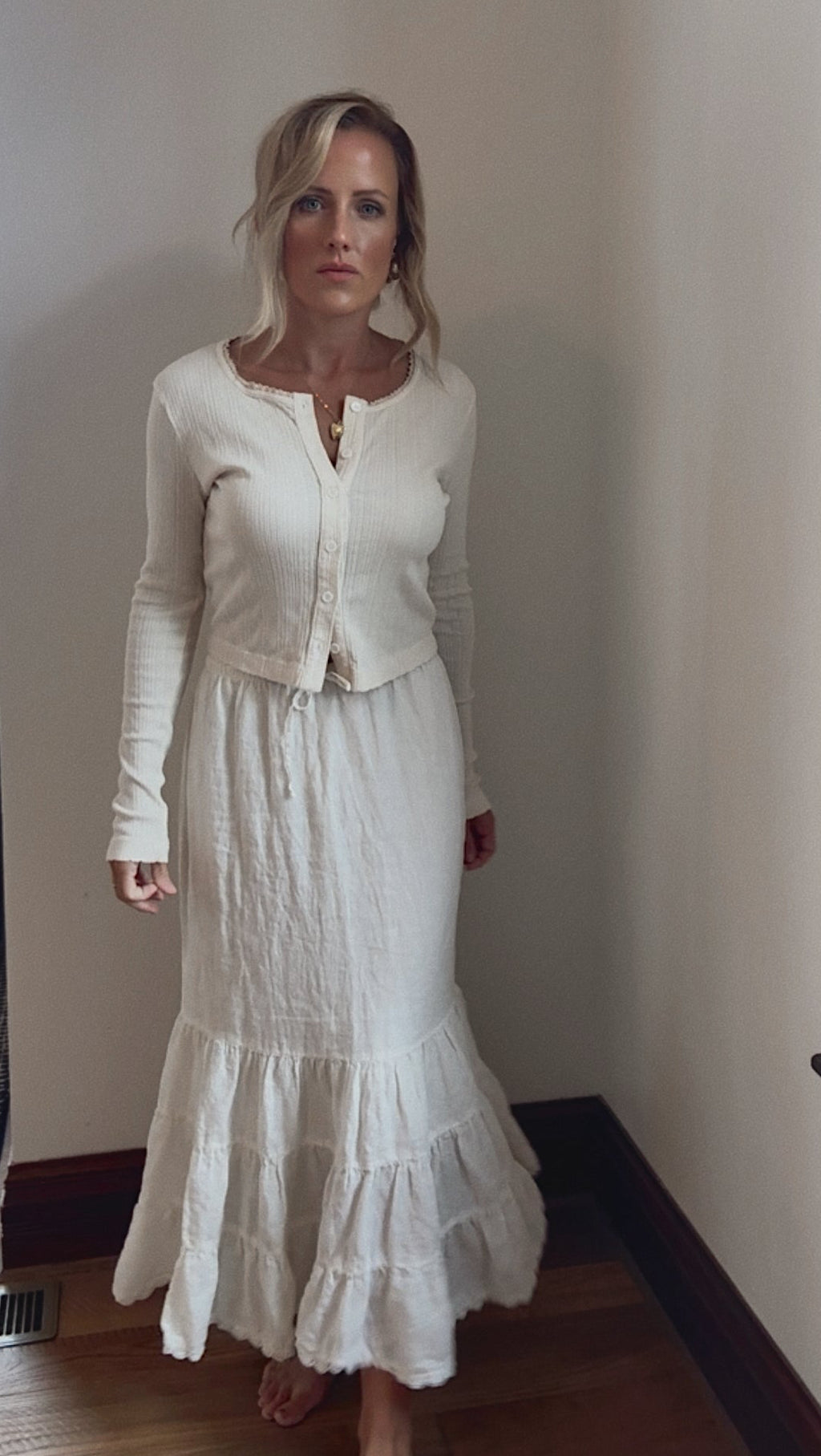 Heirloom Linen Skirt