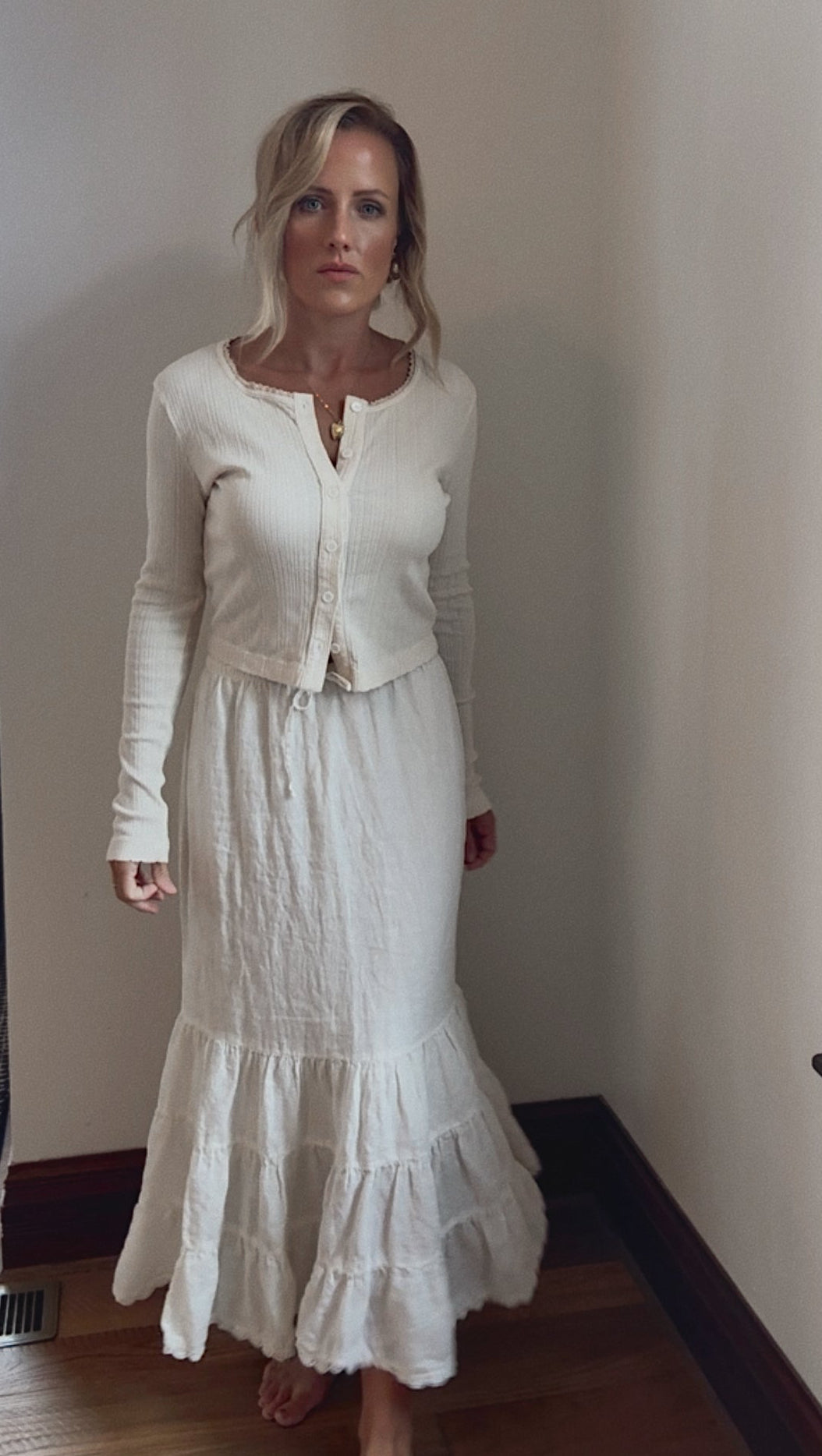 Heirloom Linen Skirt