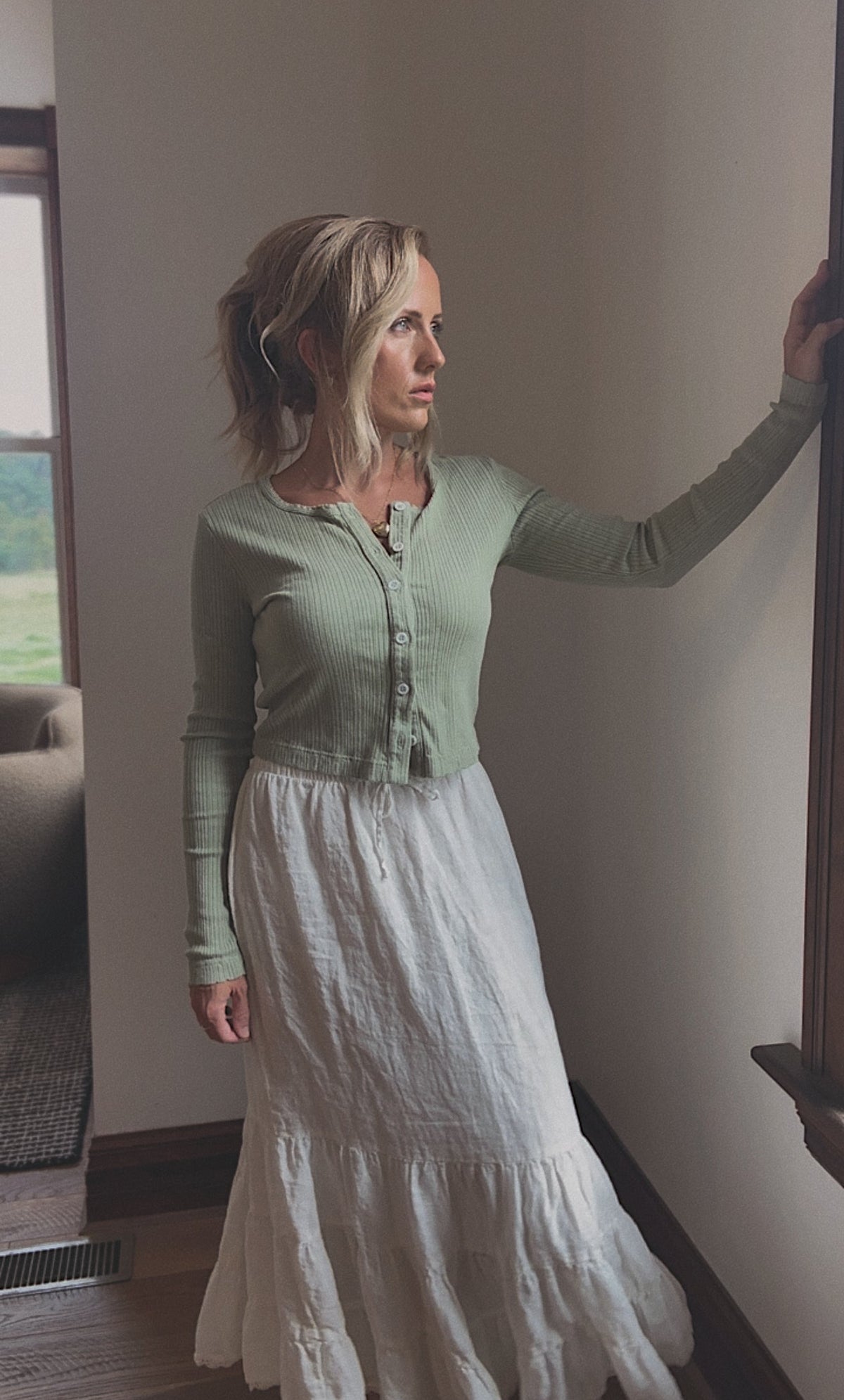 Heirloom Linen Skirt