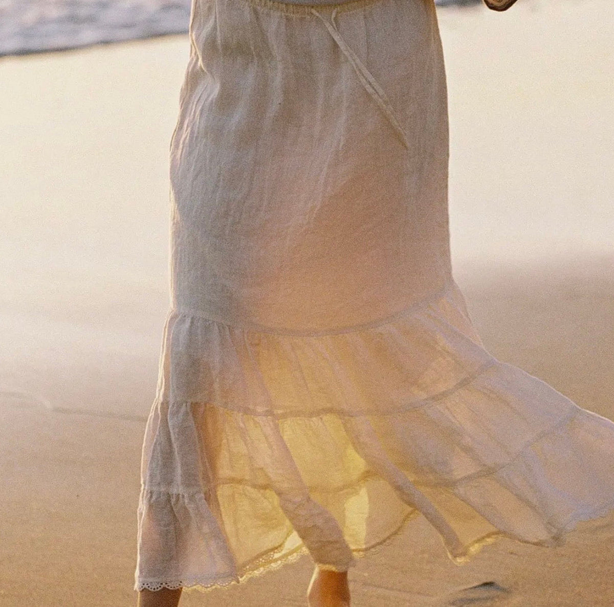 Heirloom Linen Skirt